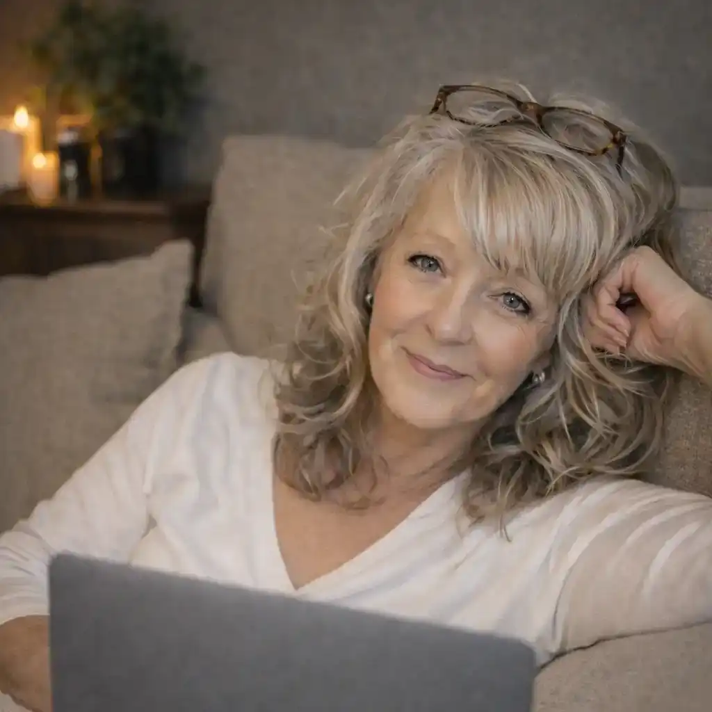 Relaxed photo of Mai Joie owner Judith